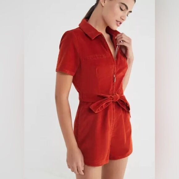 Urban Outfitters Pants - NEW BDG Burnt Orange Utility Romper
